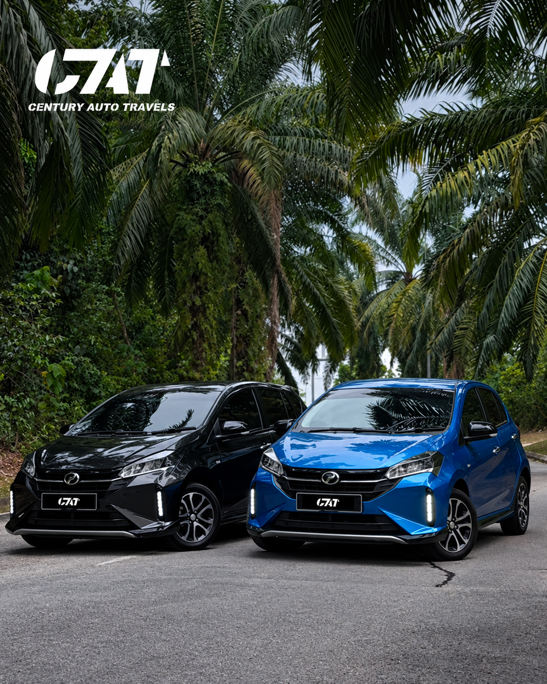 Perodua Myvi 2025, Century Auto Travels rental fleet